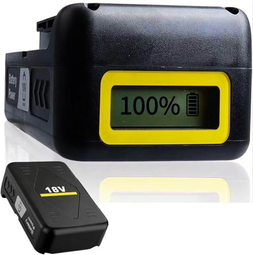 5000mAh Replacement Battery Compatible with all Kärcher 18V Cordless Power Devices, Battery for Kärcher Hedge Cutter, Hedge Trimmer, Lawn Mower, Strimmer, Chainsaw, Vacuum Cleaner, Leaf Blower