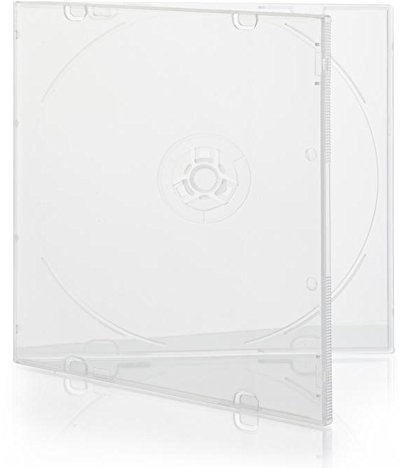 1 x Clear Single Shatterproof CD Jewel Cases – 10.4mm Spine, Shatterproof Polypropylene, Outer Sleeve for Artwork – Holds 1 CD/DVD/Blu-ray Disc – Ideal for Mailing & Storage
