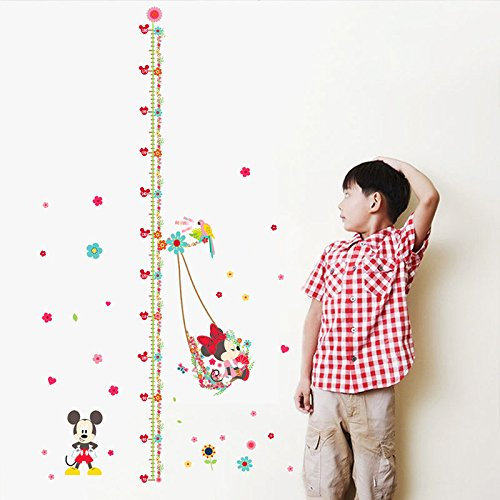 Mickey Minnie Mouse Messlatte Wandaufkleber Tattoo *NEU*OVP*