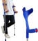 PEPE Mobility - Krücken für Erwachsene (x2 Stück), Unterarmgehstützen, Orthopädische Gehstützen Blau - Made in Europe