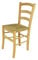 t m c s Tommychairs - Stuhl Venice für Küche und Esszimmer, robuste Struktur aus lackiertem Buchenholz im Farbton Naturfarben und Sitzfläche aus Stroh