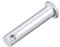 sourcing map 20 Stück Einloch Flachkopf Gabelbolzen Gabelkopfstifte, Verzinkung Massiver Stahl,8mm X 35mm