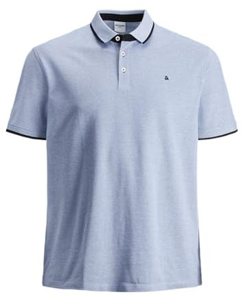 Jack & Jones Plus Herren Jjepaulos Polo Noos Ps T Shirt, Bright Cobalt/Detail:ps, 3XL Große Größen EU
