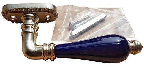 Graf von Gerlitzen Grafgriffe Antik Messing Nickel Fenster Griff Griffe Fenstergriff Fensterolive F26N-blue-GE