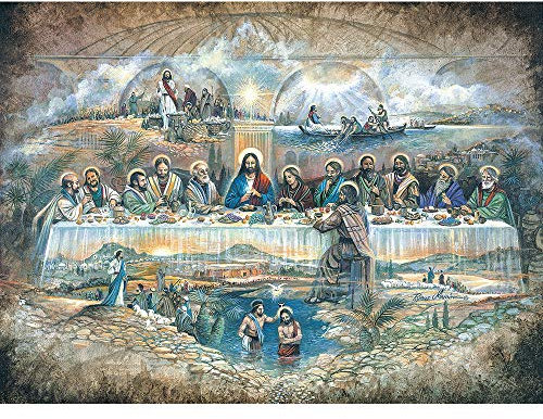 Bits and Pieces - 1000 Piece Jigsaw Puzzle for Adults 51cm x 69cm - Last Supper - 1000 pc Jesus Easter Biblical Religious Holy
