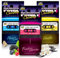 SOL 3pk Funky Cassette Air Fresheners, New Car, Berry, and Vanilla Scent, Retro Hanging Novelty Tape Refresher for Women and Men, Strong Smell Freshner Multipack, Long-Lasting Fragrance Airfreshener