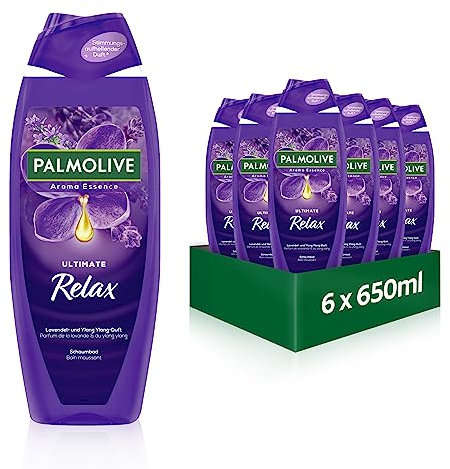 Palmolive Schaumbad Aroma Essence Ultimate Relax 6x650ml - mit Lavendel - Duft