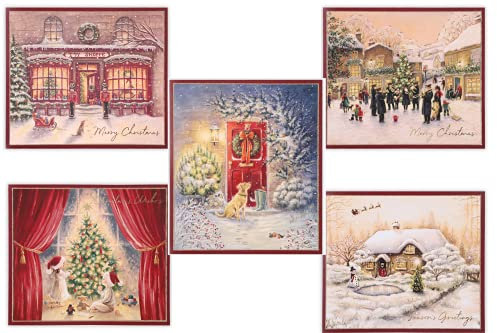 Clintons: Traditionelle Multi-Design-Box, 10 Stück, 5 Designs