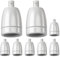ledscom.de 8 Stück E27 Fassung, Porzellan, weiß, 230V AC, max. 300W