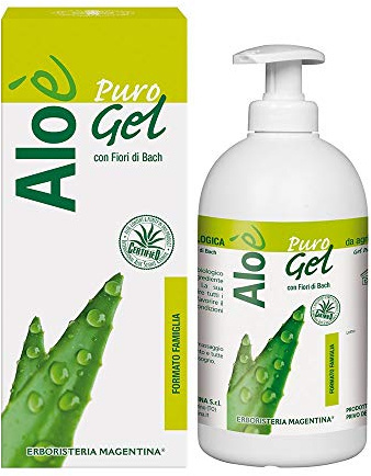 Erboristeria Magentina Aloè Puro Gel Bio 500 ml Formato Famiglia