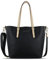 bugatti Ella großer Shopper bag-in-bag für Frauen, Damen-Handtasche Kunstleder, schwarz