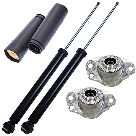 ATEC Germany 2x Gasdruck Stoßdämpfer Hinten Federbein inkl. Domlager und Staubschutzkappen, Kompatibel mit A udi A1 (8X1, 8XK) (8XA, 8XF), SEAT IBIZA 3 (6L1), IBIZA 4 (6J5, 6P1)