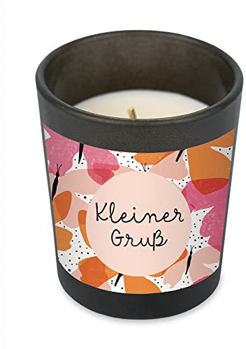 Grafik Werkstatt Duftkerze im Glas | Baumwoll-Duft | Kleiner Gruß, Rosa