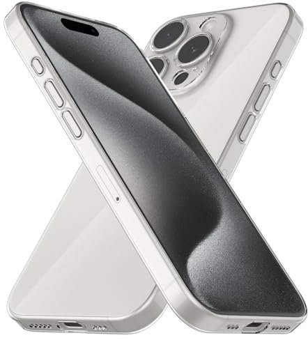 CELLBEE Kompatibel mit iPhone 15 Pro Max Hülle Case - Premium Slim Schutzhülle für iPhone, Extrem Dünn, Anti Kratzer, Schutz ohne Kompromisse, Clear - Durchsichtig