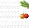 60 Ganci a Sfera per Palline di Natale - Piccoli Ganci in Metallo a Forma di Stella S per Albero di Natale, Ciondoli Decorativi e Decorazioni Natalizie