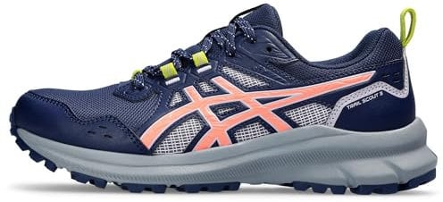 ASICS Damen Trail Scout 3 Sneaker, Blue Expanse/Sun Coral, 42 EU