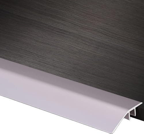 NOKTAI Bodenübergangsleiste für Türöffnungen, unebene Bodenübergangsleiste, Übergangsleiste, Laminat-Bodenleisten von Holz zu Fliesen, Metall-Übergangsschwelle mit glattem Anstieg, für Bö