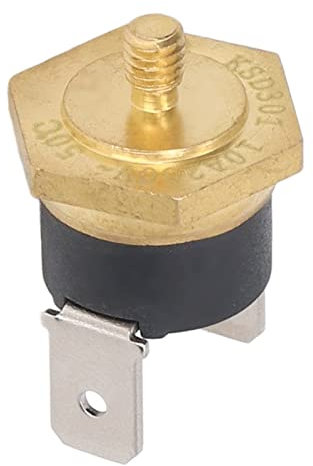 Ksd301 Temperatura del Termostato de Cobre para Rosca M4 250 V 5 Piezas Termostato de Temperatura con Cabezal Bimetálico Temperatura Controlador de Temperatura Controladores de