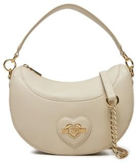 Love Moschino, BORSA A SPALLA Donna, Avorio, Taglia unica