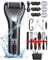 15 in 1 Electric Foot File for Hard Skin, Rechargeable Foot Callus Remover with 3 Roller Heads, LED Display & 3 Speed, Foot Care Kit with Storage Bag for Dry Dead Skin Cracked Heels Calluses