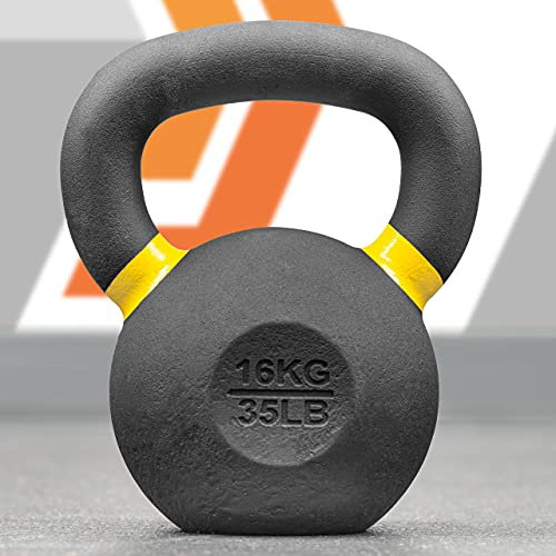 METIS Pro Cast Iron Kettlebells | Improve Your Strength Training with Premium-Quality Weights – Choose from Various Sizes [4-48kg] and 2 Set Options (16kg)