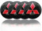 4 Stück Radnabenkappen Aufkleber für Mitsubishi Zinger Galant Lancer ASX Pajero Outlander 56MM Felgendeckel Radkappen Reifen Felgen Radnabenabdeckung Zubehör,BlackRed