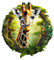 Jigfoxy Holzpuzzle Erwachsene, Giraffe Puzzle Erwachsen, Wooden Puzzle Holz Puzzle Erwachsen Und Kinder, Einzigartiges Lernspielzeug in Tierform für Freunde der Familie XL-44 * 40.7cm-460pcs