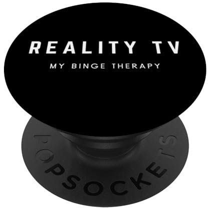 Reality TV My Binge Therapy - Lustiger Spruch Trash TV Lover PopSockets mit austauschbarem PopGrip