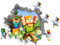 IFHDO 3D Wandaufkleber Wall, Miner Aufkleber, Craft Wandaufkleber, Wandaufkleber Poster, Wandsticker Vinyl Wandaufkleber Dekore Wand Fenster Dekoration Dekoration 40 * 60CM