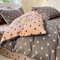 Nayoroom Bettwäsche 140x200 Rosa Schwarz Herz Muster Bettbezug Set 2teilig Mädchen Pink Herzen Aesthetic Cute Renforce Mikrofaser Bettwäsche-Sets mit Reißverschluss und 1 Kissenbezug 70x90