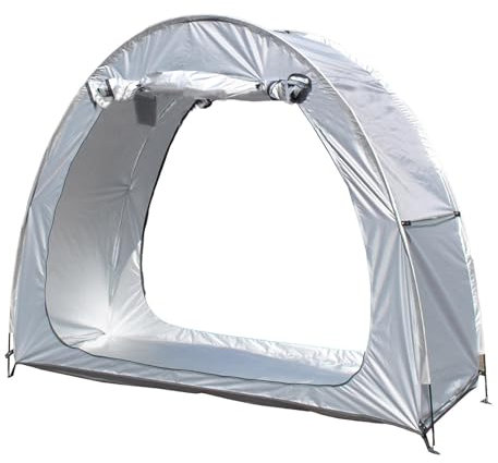 JXZDH Fahrradabdeckung 2 Stück Fahrradzelt, Aufbewahrung im Freien, wasserdicht, kann gespleißt Werden, Motorradzelt for Terrassenmöbel, Fahrrad, Motorrad, Motorradzelt, Garage, Blau(Silver)