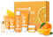 Vitamin-C-Hautpflegeset – Tagespflege-Set, Feuchtigkeitsspendendes & Porenverfeinerndes Set, Tägliche Glow-Routine | Reinigungs-Toner, Serum, Augencreme, Gesichtscreme, 6-teilig