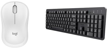 Logitech M240 Silent Bluetooth & Trust Ody II Silent Wireless Keyboard,