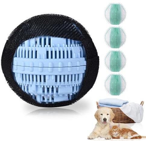 Ensemble d'épilation et boule à linge réutilisable pour le linge, attrape-peluches dans la machine à laver, attrape-poils d'animaux pour vêtements, literie