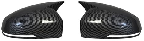 GLYGLY 2 PCS Auto Spiegelkappen für VW Tiguan MK2.5 2021-2023, Außenspiegel Kappen Rückspiegel Abdeckkappen Seitenspiegel Abdeckung Außenspiegelkappe,Carbon Fiber