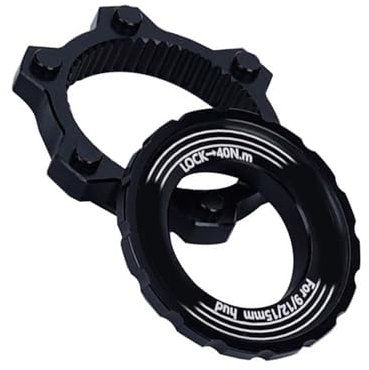 YUGSHNKFC Fahrräder, 44 mm Naben, Mittelschloss, Umwandlung, Abstandshalter, Scheibenadapter, Fahrradnaben, Mittelschloss auf 6-Loch-Adapter, Fahrrad-Zentralverriegelungsadapter mit Sicherungsringen