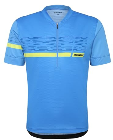 Ziener Herren Nemic-z Funktionelles Fahrradtrikot mit halbem Front-Reißverschluss