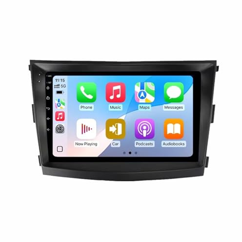 Radio para Automóvil con GPS para SsangYong Tivolan/Tivoli 2015-2019 Android 15 9 Pulgadas Portátil de Pantalla de Coche Lien Miroir para, 8 Core 8G+256G