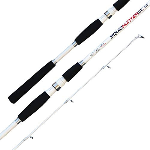 JATSUI Squid Hunter Canna da Barca, 2.10 mt Pesca, Bianco, Vario, m X 120 gr