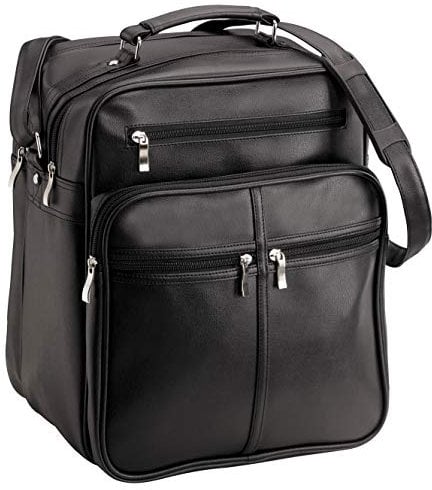 Bowatex Arbeitstasche Umhängetasche Flugumhänger Tasche Hochformat 37 cm Schwarz
