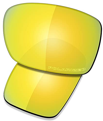Saucer Premium Ersatzgläser für Oakley Turbine OO9263 Sonnenbrillen High Defense - 24K Gold Polarisiert