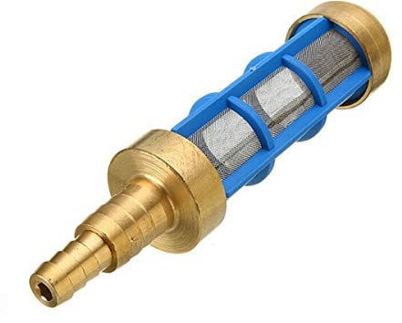 Filtro del tubo di aspirazione, Filtro per pompa dell'acqua in ottone con raccordo per tubo da 3/4 1/2 Adatto per idropulitrice (confezione da 1)