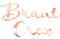 Oblique Unique® Bügelbild für JGA Junggesellinnenabschied Hochzeit - Braut - Team Braut - Braut Crew - Braut Security Bilder zum Aufbügeln Roségold (Braut Crew)