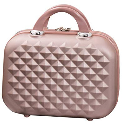 OttoBen Kosmetiktasche Kosmetik Koffer Tragbar Leicht Wasserdicht Schminktasche Kulturtasche Reißverschluss Toilettenartikel Lager Veranstalter Zum Damen Mädchen Roségold