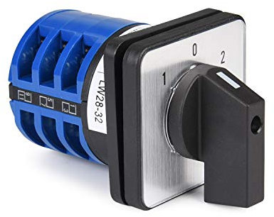 APIELE Conmutador 32 A 3 posiciones 12 terminales 690 V selector de levas giratorias universal