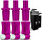 DILAW® Shisha SKITTO Aluminium Schlauchadapter 18/8 Schliff Set 2-teilig Universal Hookah Wasserpfeife Alu Manyak,Opal,Vatos, Farbe:Pink, Menge:3er Pack