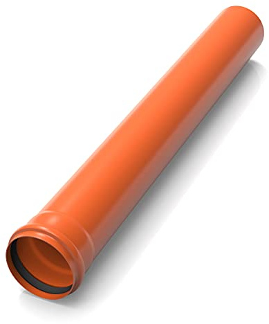 AUPROTEC KG Rohr Kanalrohr Schachtrohr bis 2 Meter KGEM Abwasserrohr Ø DN160 Länge 500 mm, 2 Stück