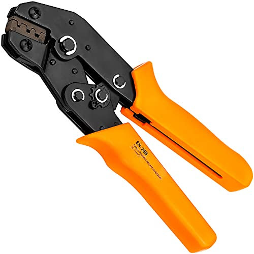 GLORHA Alicates Crimpadora Terminales, Crimpadora para AWG 26-16 0,14-1,5 mm² para Conector JST XH, Dupont 2,54mm, KF2510