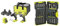 Ryobi R18PD3RID-215S 18V ONE+ Cordless Combi Drill and Impact Driver Starter Kit (2X 1.5Ah) Amazon Exclusive & RAK30MIX Mixed Drilling and Driving Bit Set, 30 Piece