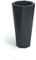 Forvega - Pot de Fleur Octavia, avec étagère, Hauteur 79 cm, Design Intemporel, résistant aux influences extérieures, matériau recyclé, Parfait pour la Maison et Les espaces publics, Anthracite